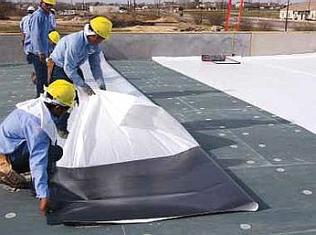 Using Adhesive for TPO Roof Install Henrico Roofing VA